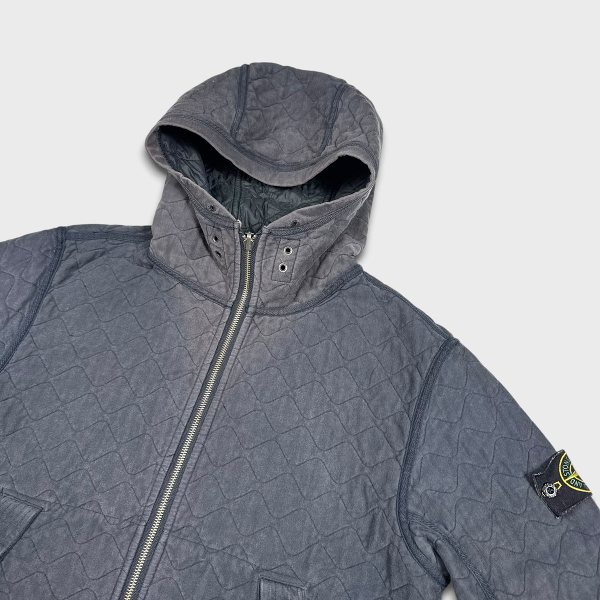 Stone Island 2010 Wave Quilted Reversible Jacket L