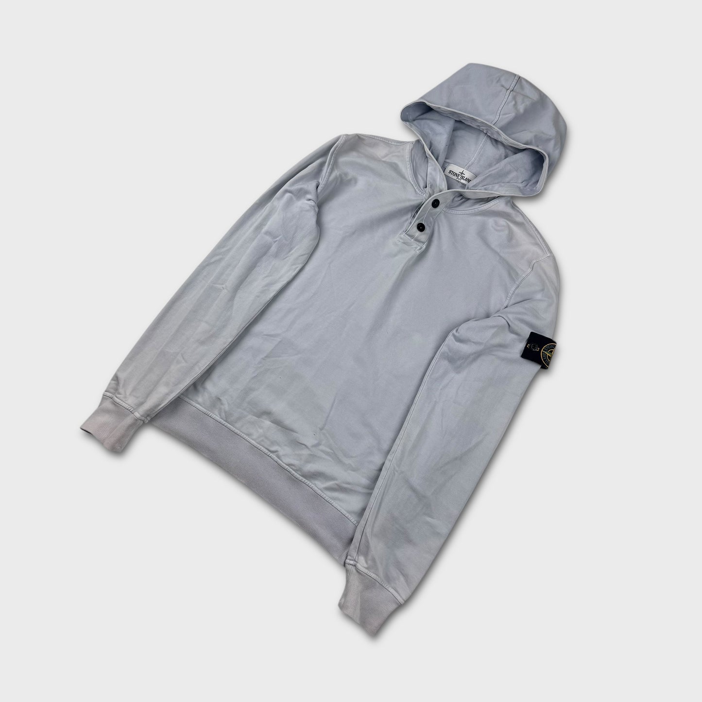 Stone Island Baby Blue Pullover Hoodie M