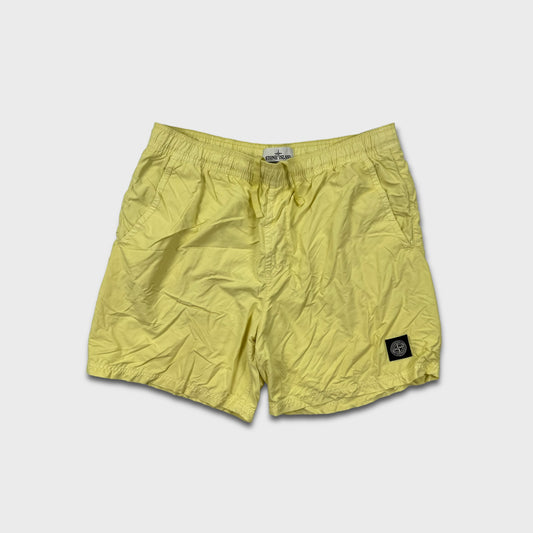 Stone Island Yellow Swim Shorts L