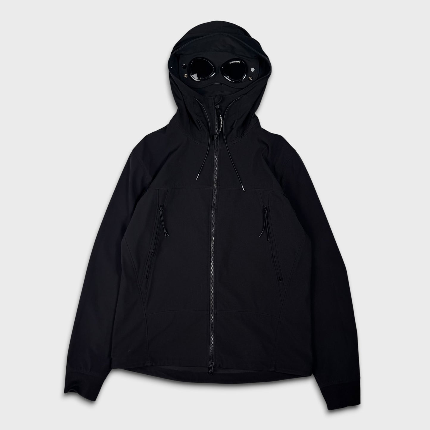 CP Company Black Goggle Soft Shell-R Jacket L