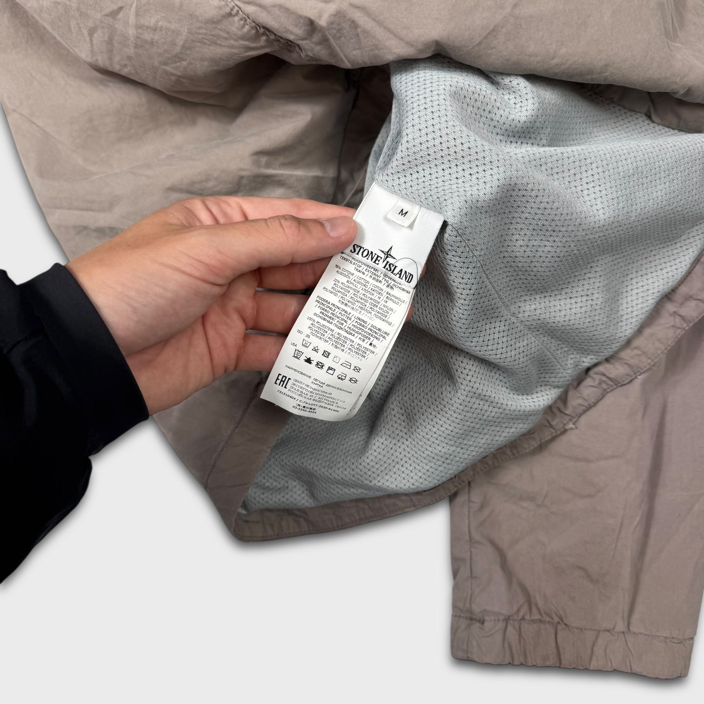 Stone Island Padded Grey Overshirt Jacket M