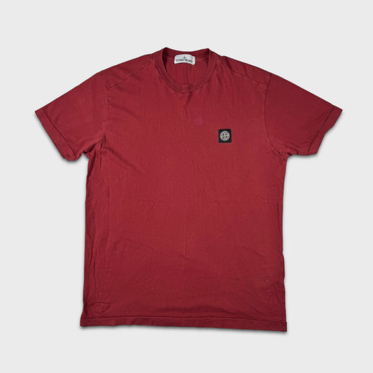 Stone Island Red Compass Logo T-Shirt XXL