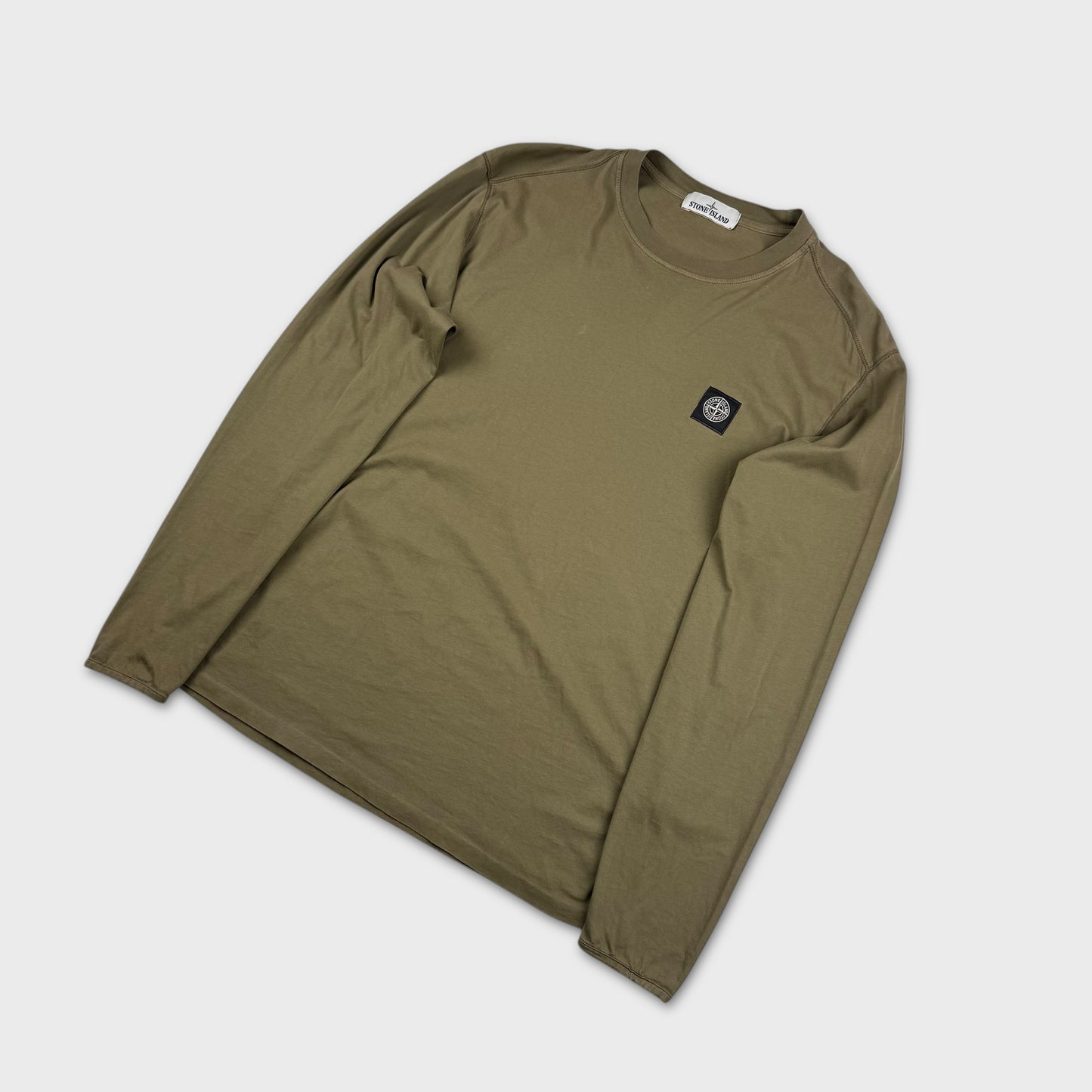 Stone Island Olive Longsleeve T-Shirt L