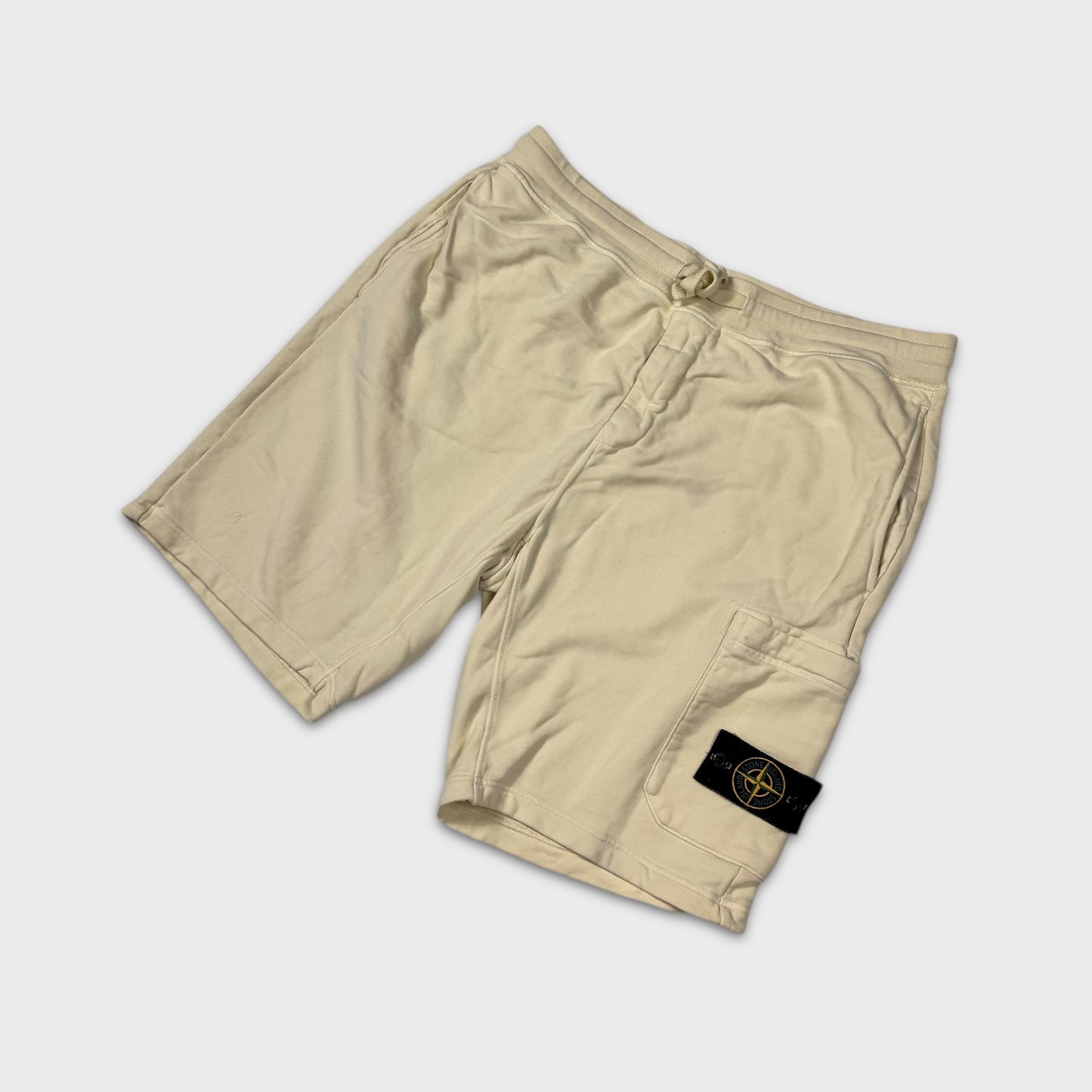 Stone Island Yellow Cotton Shorts XL