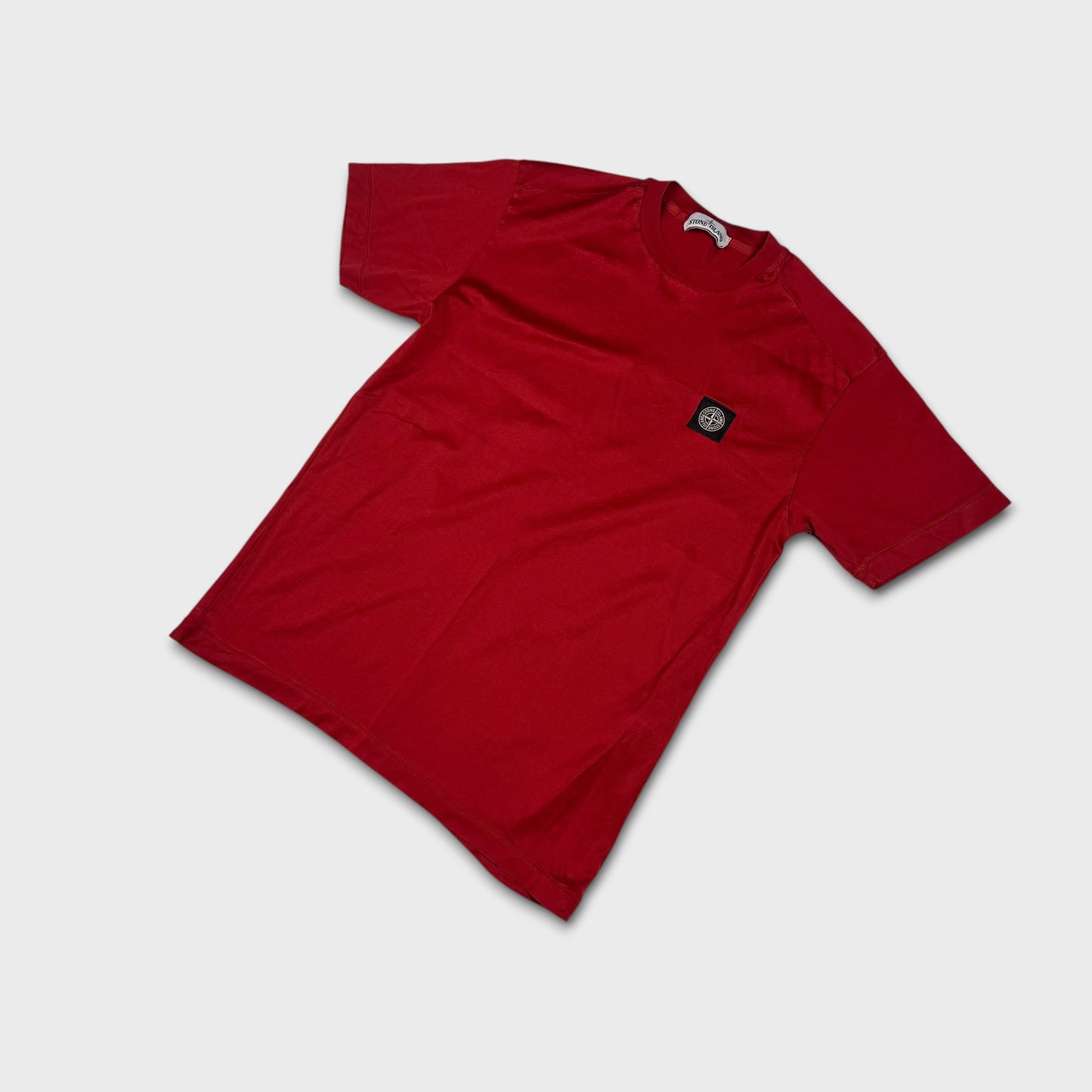 Stone Island Red Compass Logo T-Shirt M