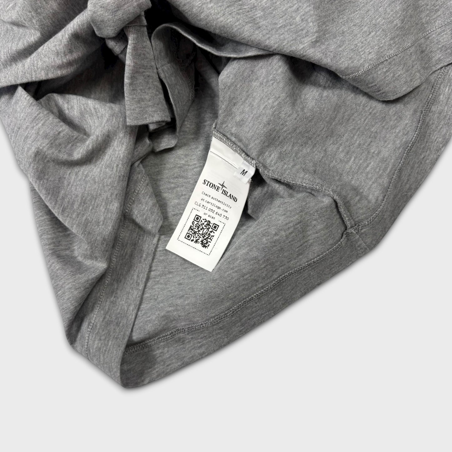 Stone Island Grey Longsleeve Compass T-Shirt M