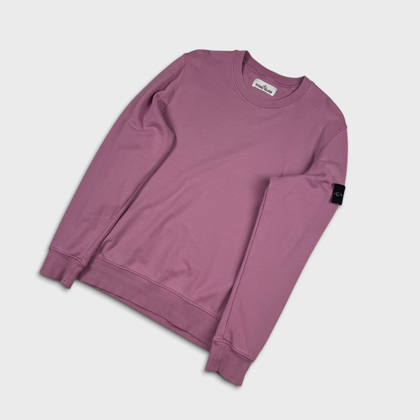 Stone Island Pink Crewneck Sweatshirt M
