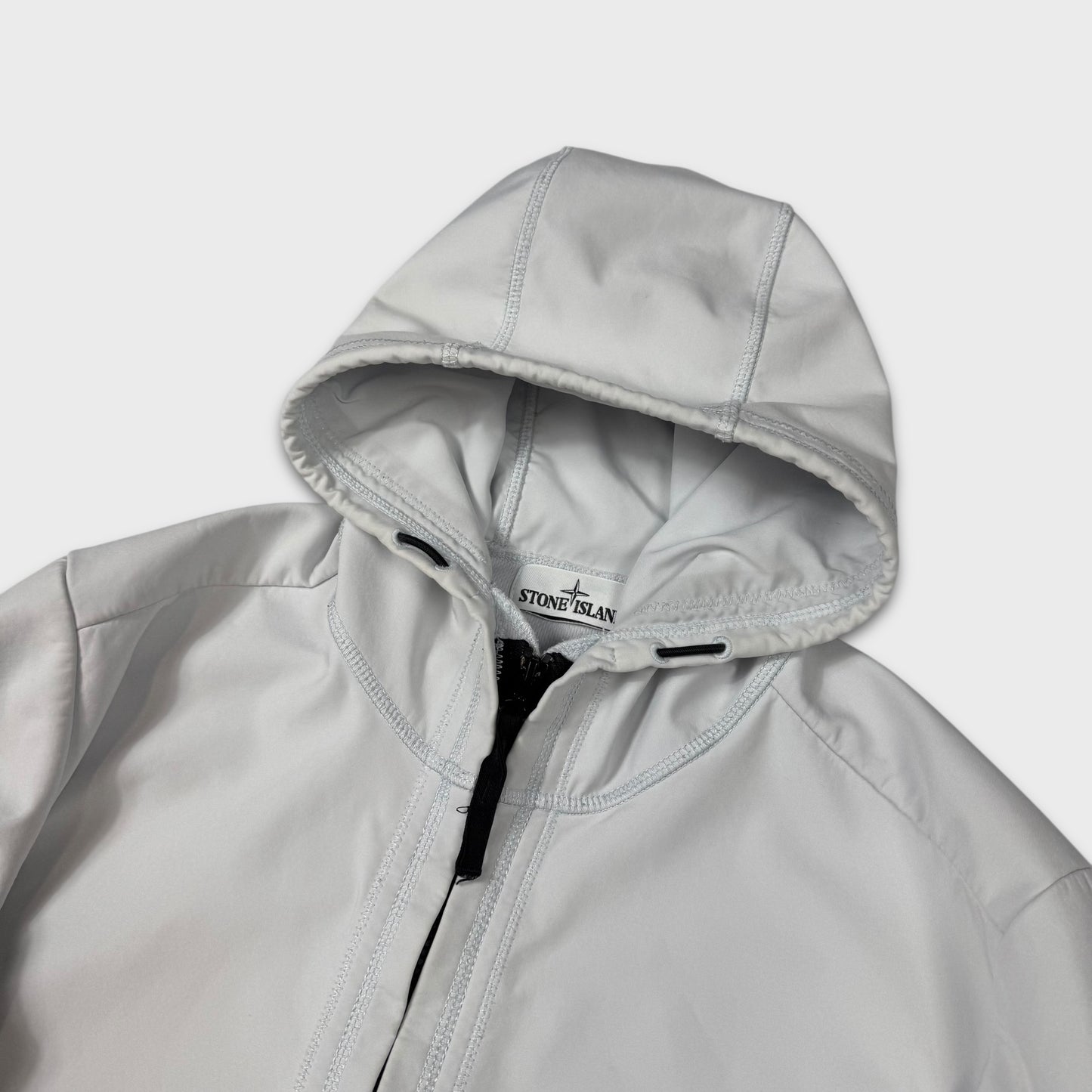 Stone Island Ice White Light Soft Shell-R Jacket L