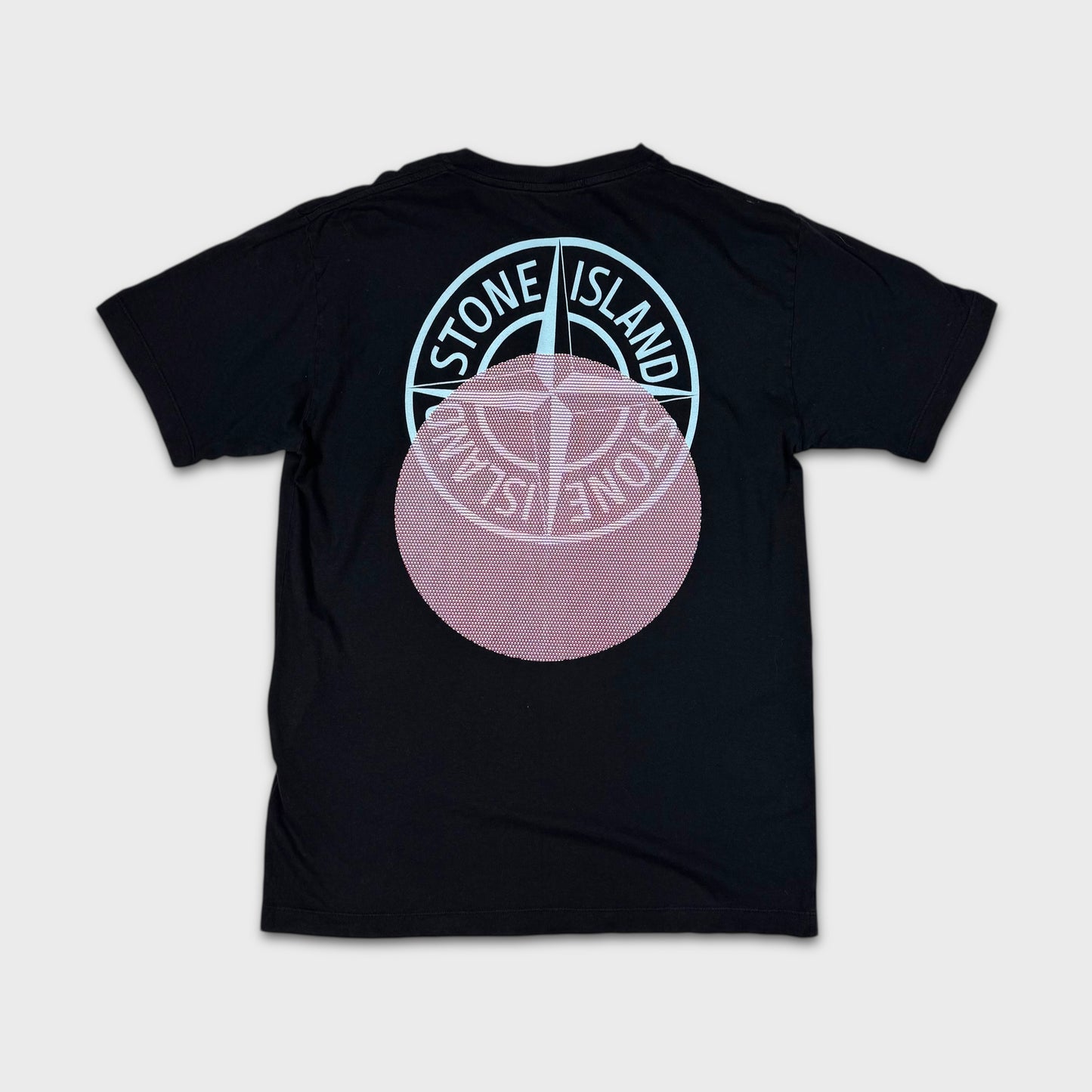 Stone Island Black Graphic Logo T-Shirt
