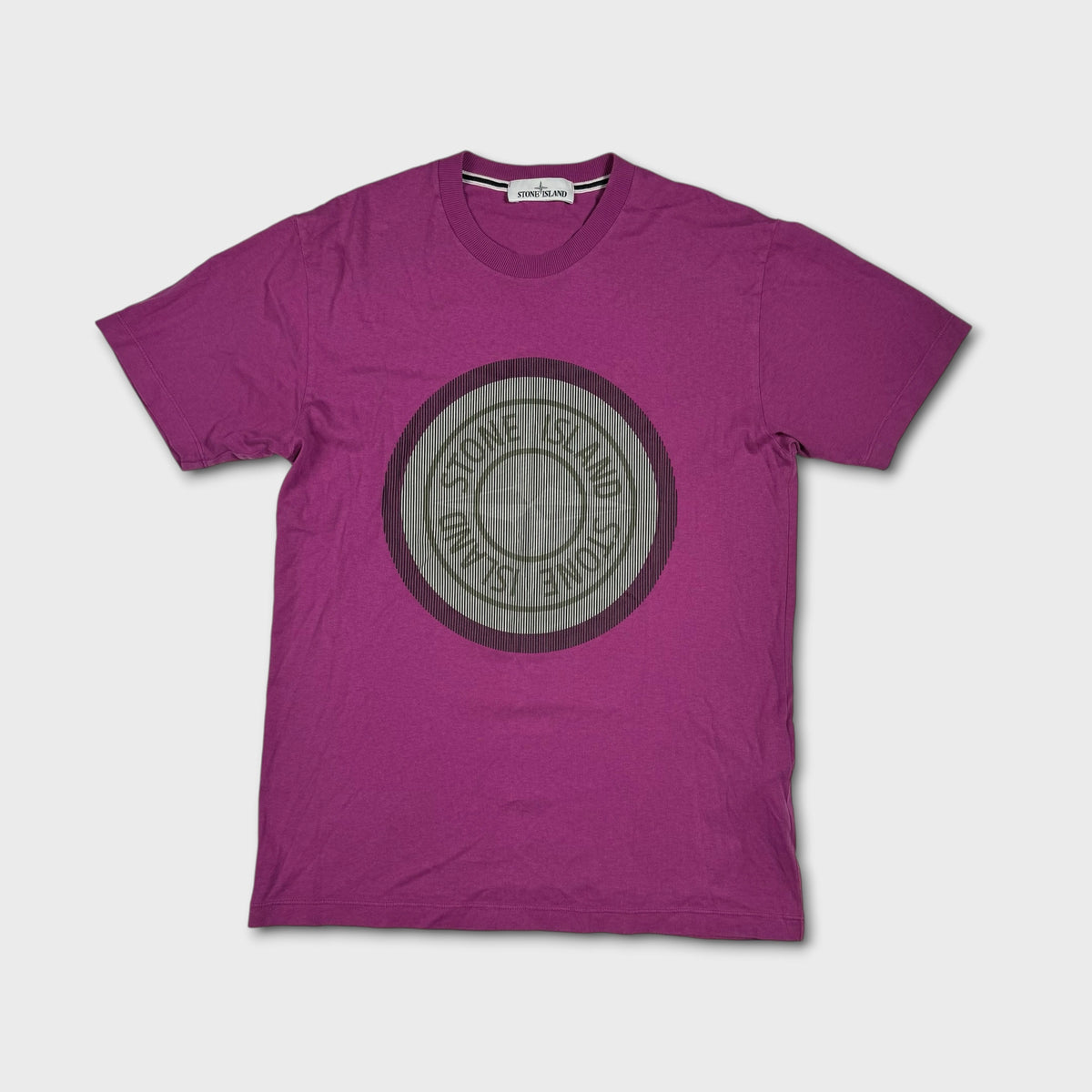 Stone Island Purple Graphic T-Shirt M