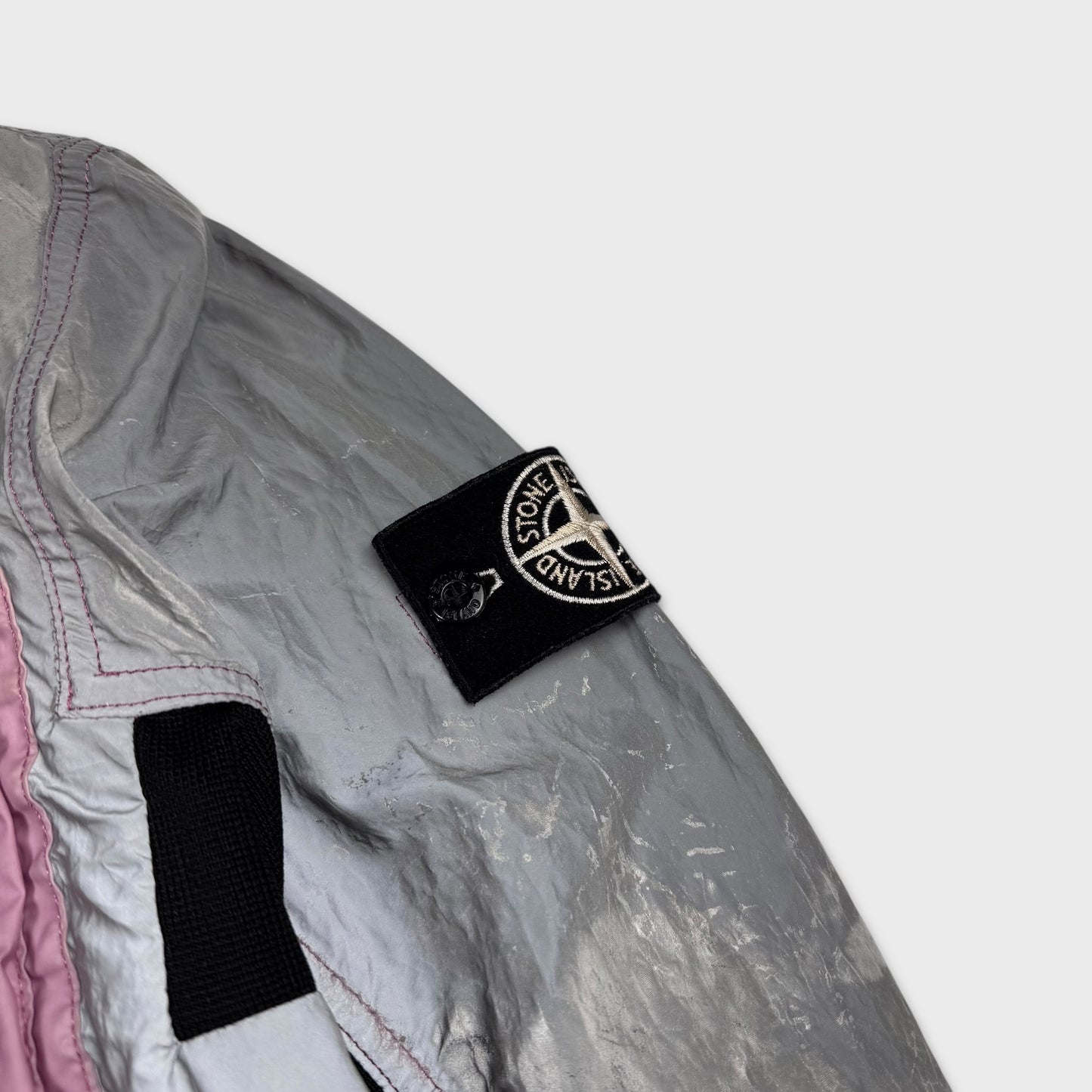 Stone Island Pink Plated Reflective Jacket M