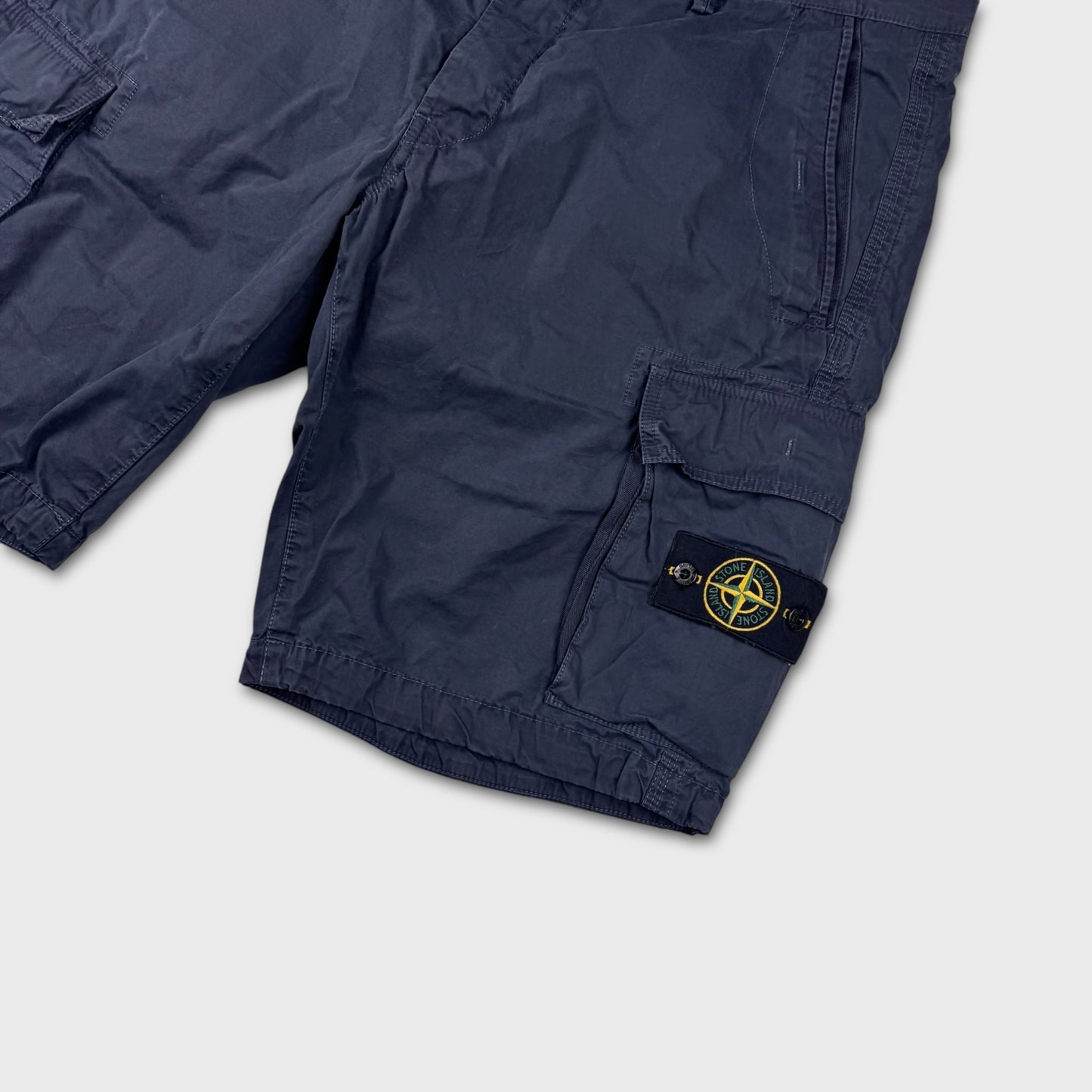 Stone Island Navy Cargo Shorts W38