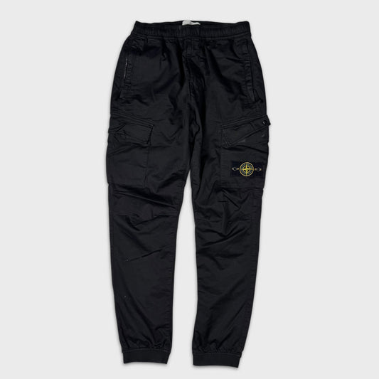 Stone Island Black Tela Cargo Pants W30