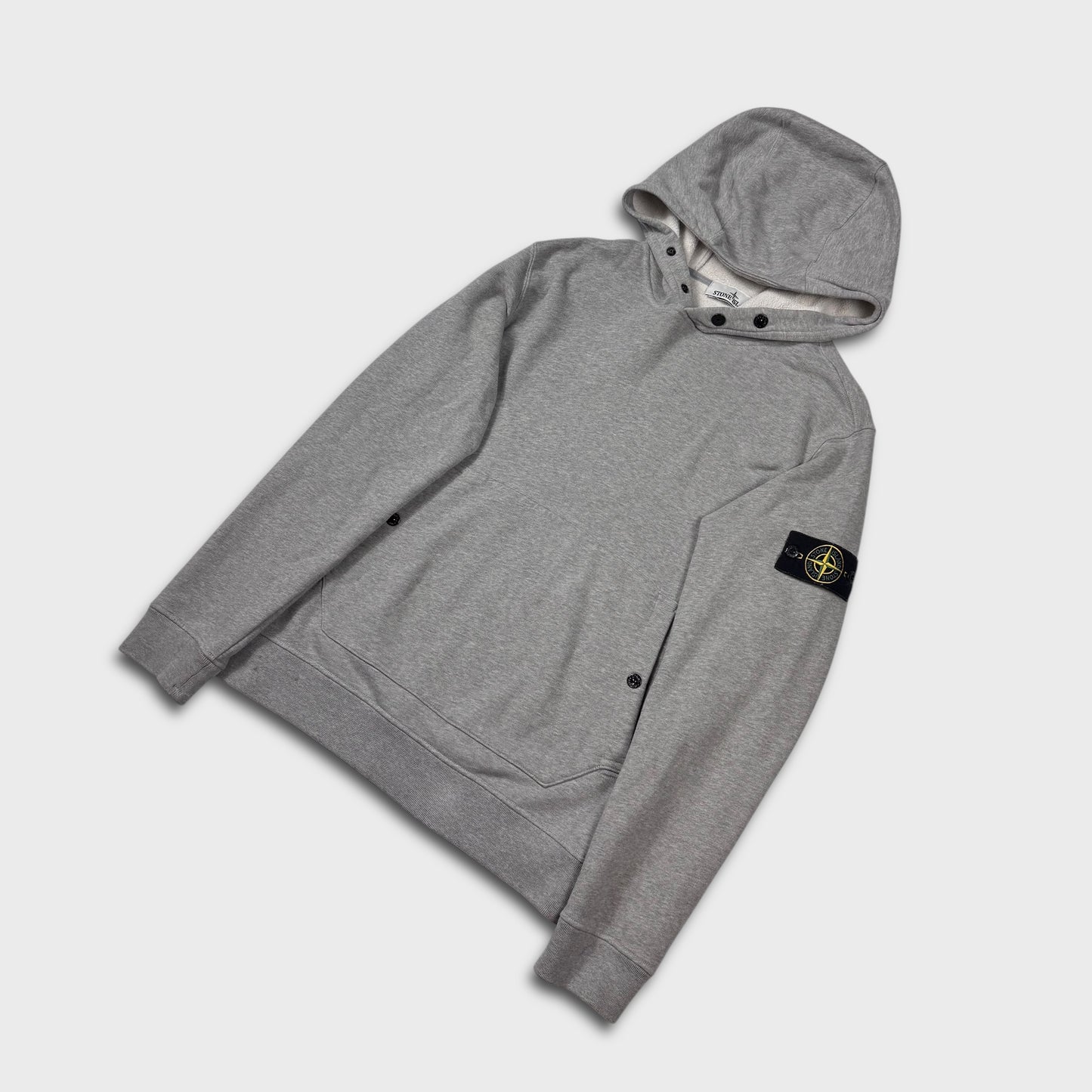 Stone Island Grey Pullover Hoodie M