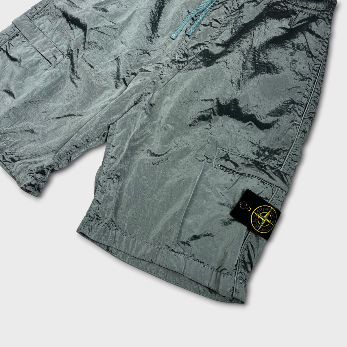 Stone Island Nylon Metal Badge Cargo Shorts W32