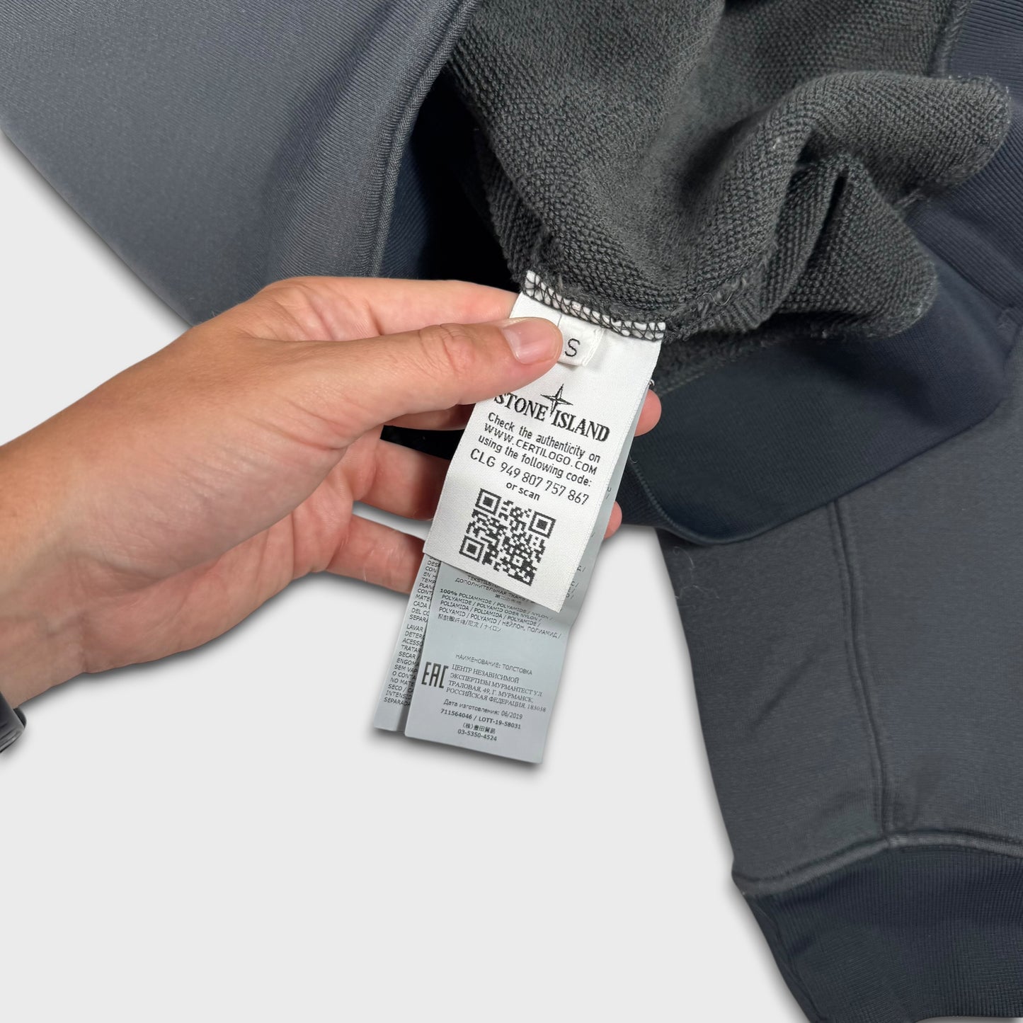 Stone Island Grey Pocket Tracksuit Set S