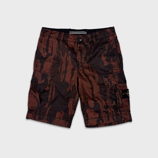 Stone Island Flowing Camo Cargo Shorts W29