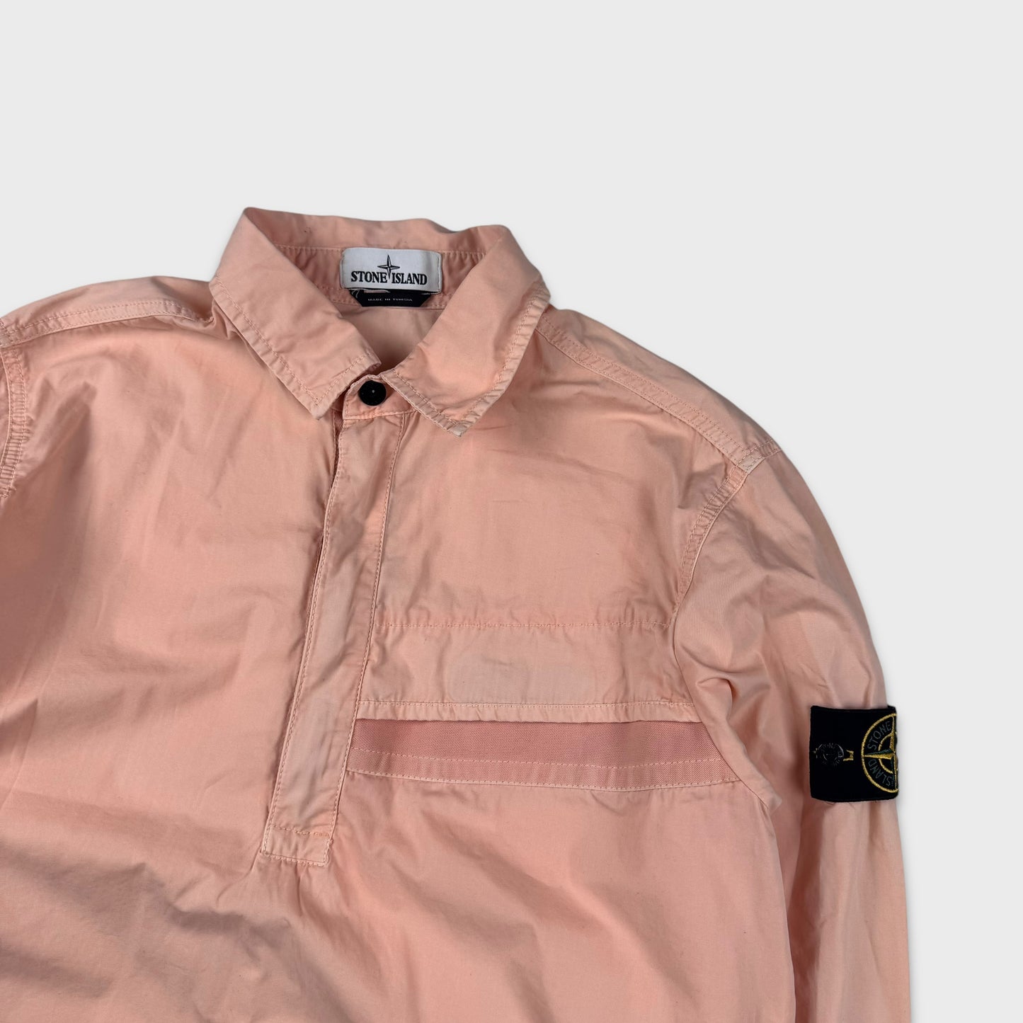 Stone Island Peach Pullover Smock Overshirt L