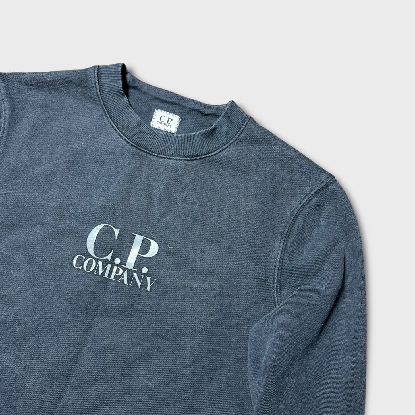 CP Company Washed Look Logo Crewneck S