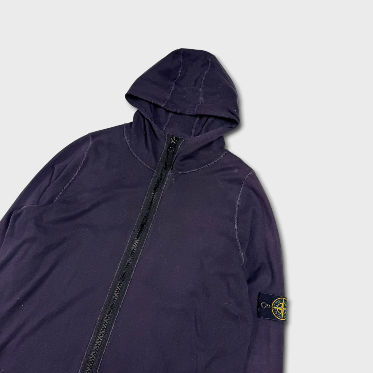 Stone Island 2000’s Purple Zip Hoodie XL