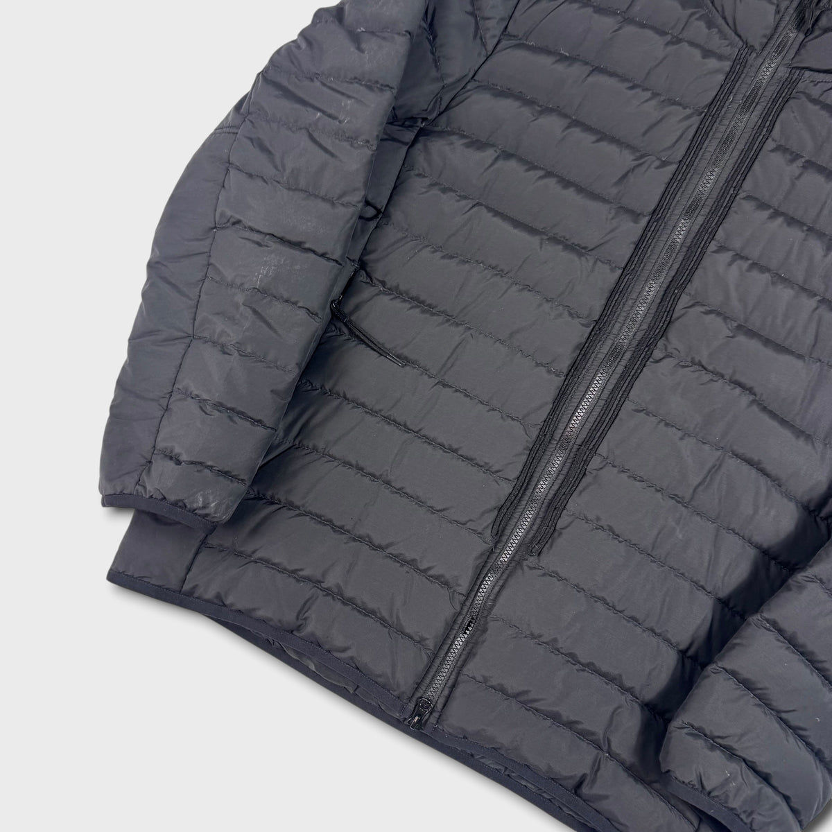 Stone Island Black O-Cotton R-Nylon Tela Puffer Jacket XL