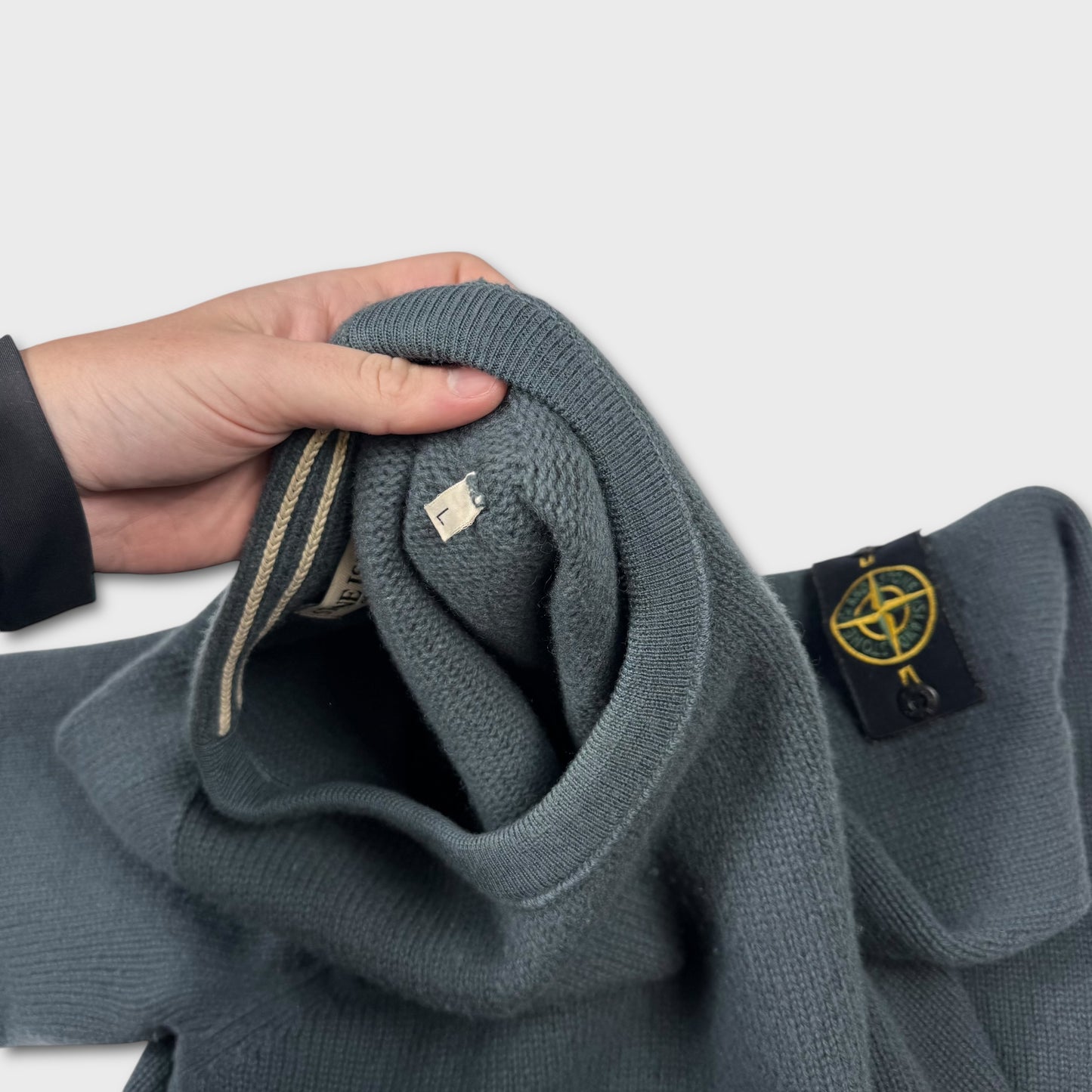 Stone Island 2000’s Avio Blue Knit L