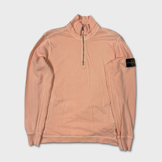 Stone Island Peach Quarter Zip Sweatshirt XL