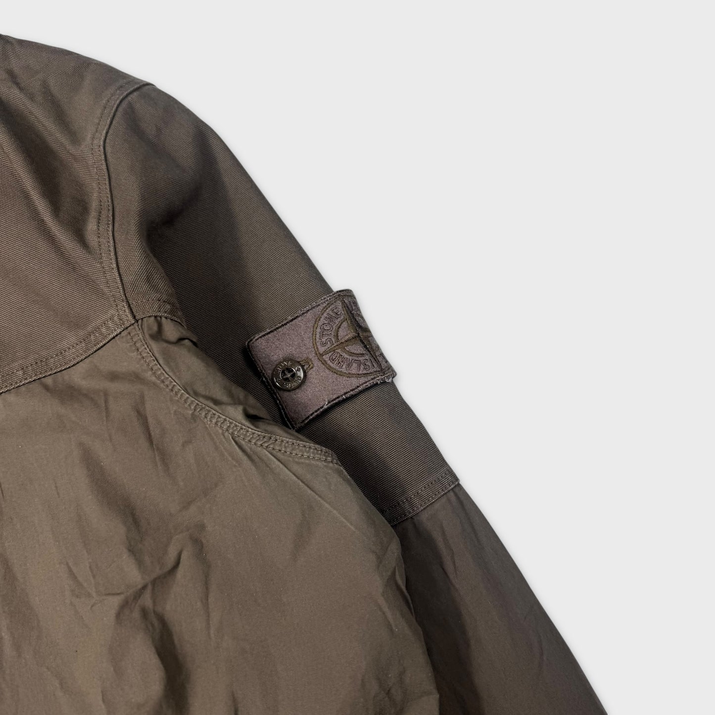 Stone Island Olive Ghost Tela Overshirt Jacket M