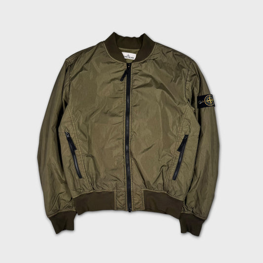 Stone Island Garment Dyed Crinkle Reps NY Bomber Jacket M