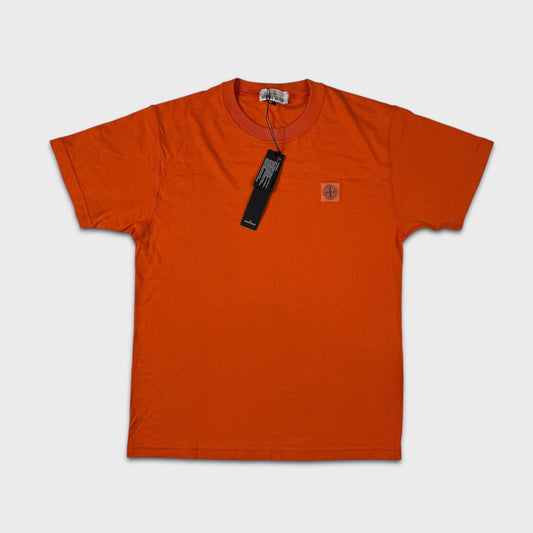 Stone Island Orange Compass Logo T-Shirt BNWT M