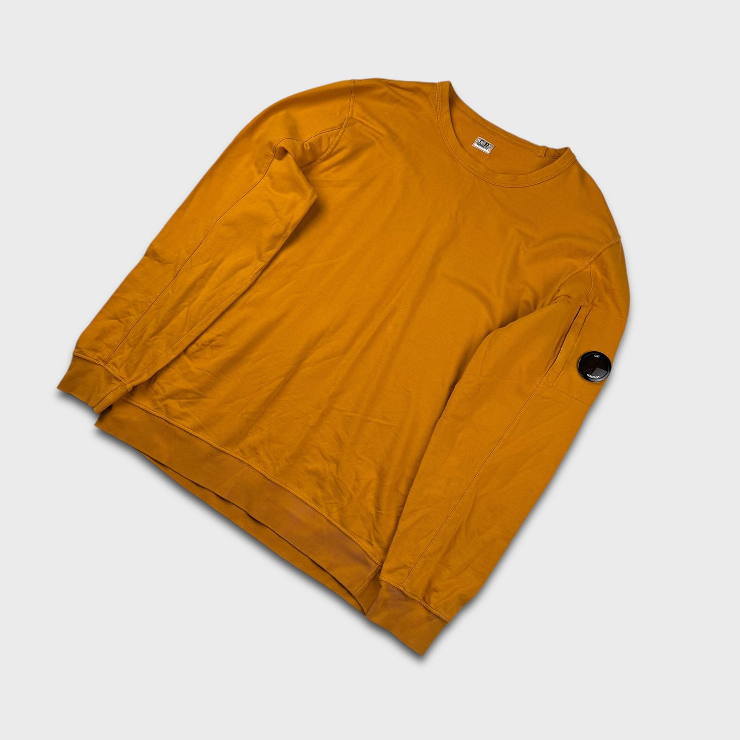 CP Company Mustard Yellow Lens Crewneck XXL