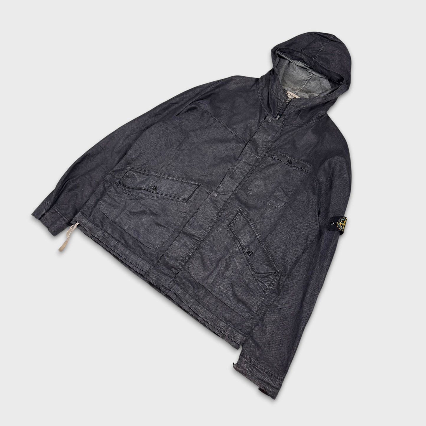 Stone Island SS2003 Cotton Canvas Charcoal Jacket XL