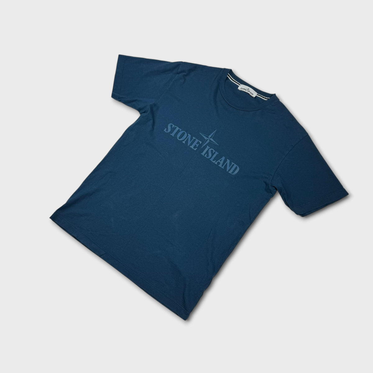 Stone Island Blue Graphic T-Shirt M