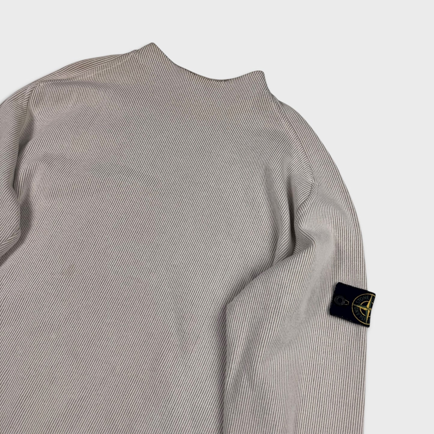 Stone Island 2001 Ribbed Cotton Jumper XL