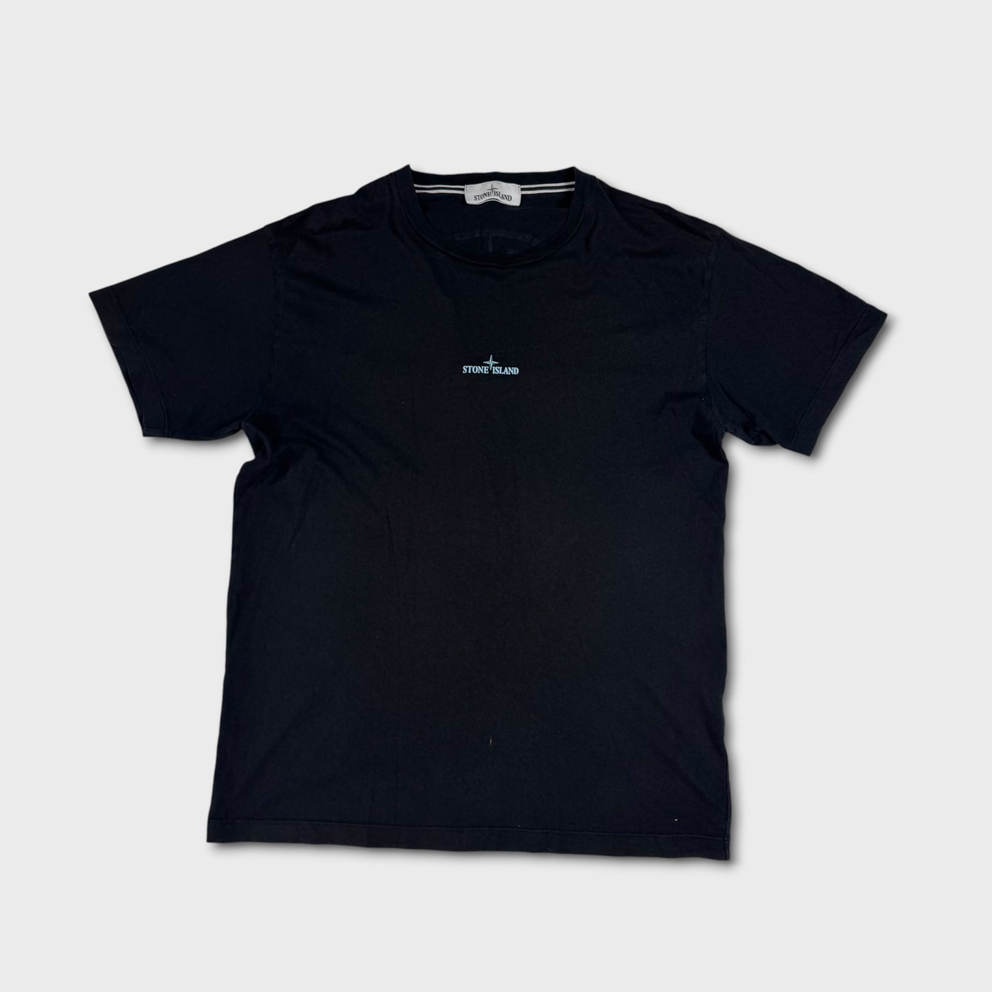 Stone Island Black Graphic T-Shirt L