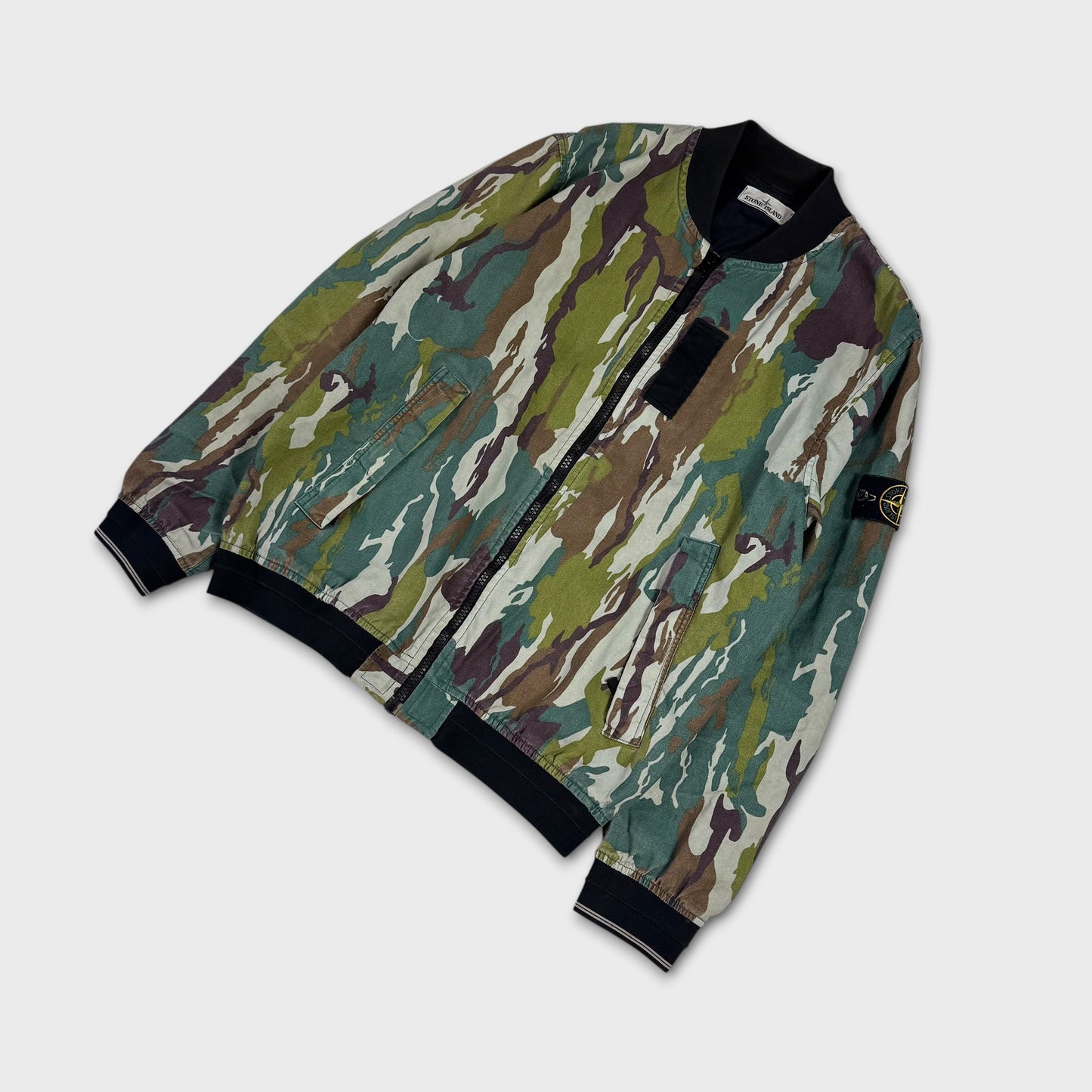 Stone Island Flowing Camo Watro Bomber Jacket XL