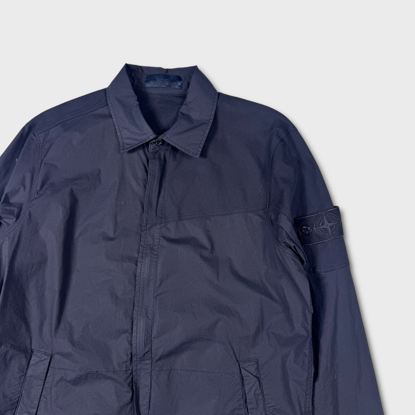 Stone Island Navy Ghost Tela Overshirt L