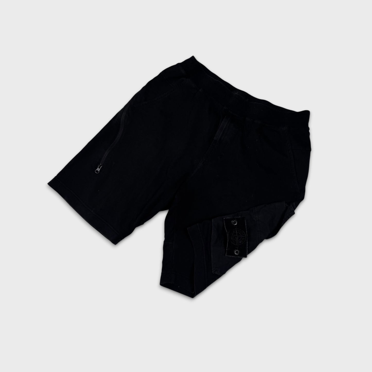 Stone Island Black Ghost Cargo Shorts S