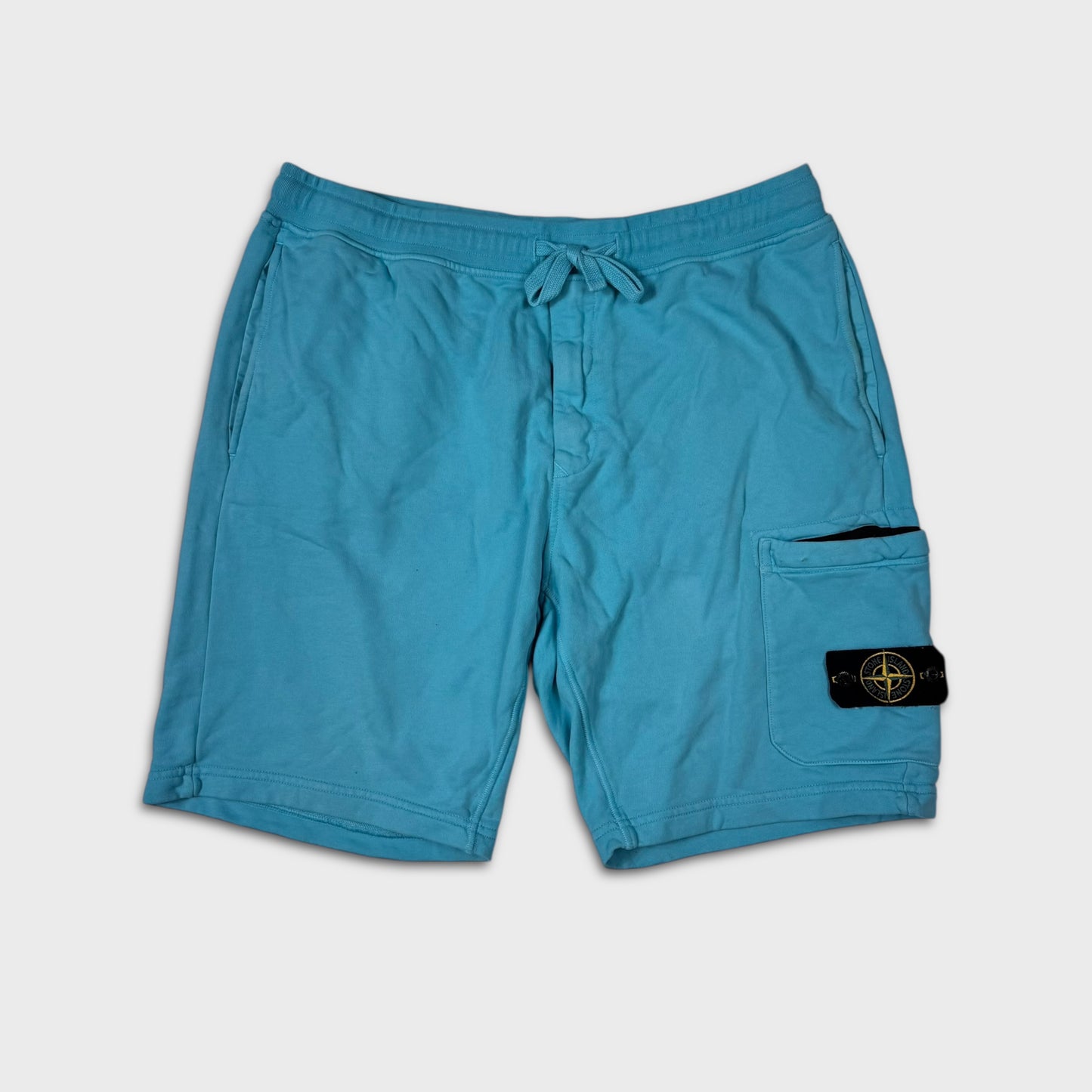 Stone Island Turquoise Cotton Shorts XXL