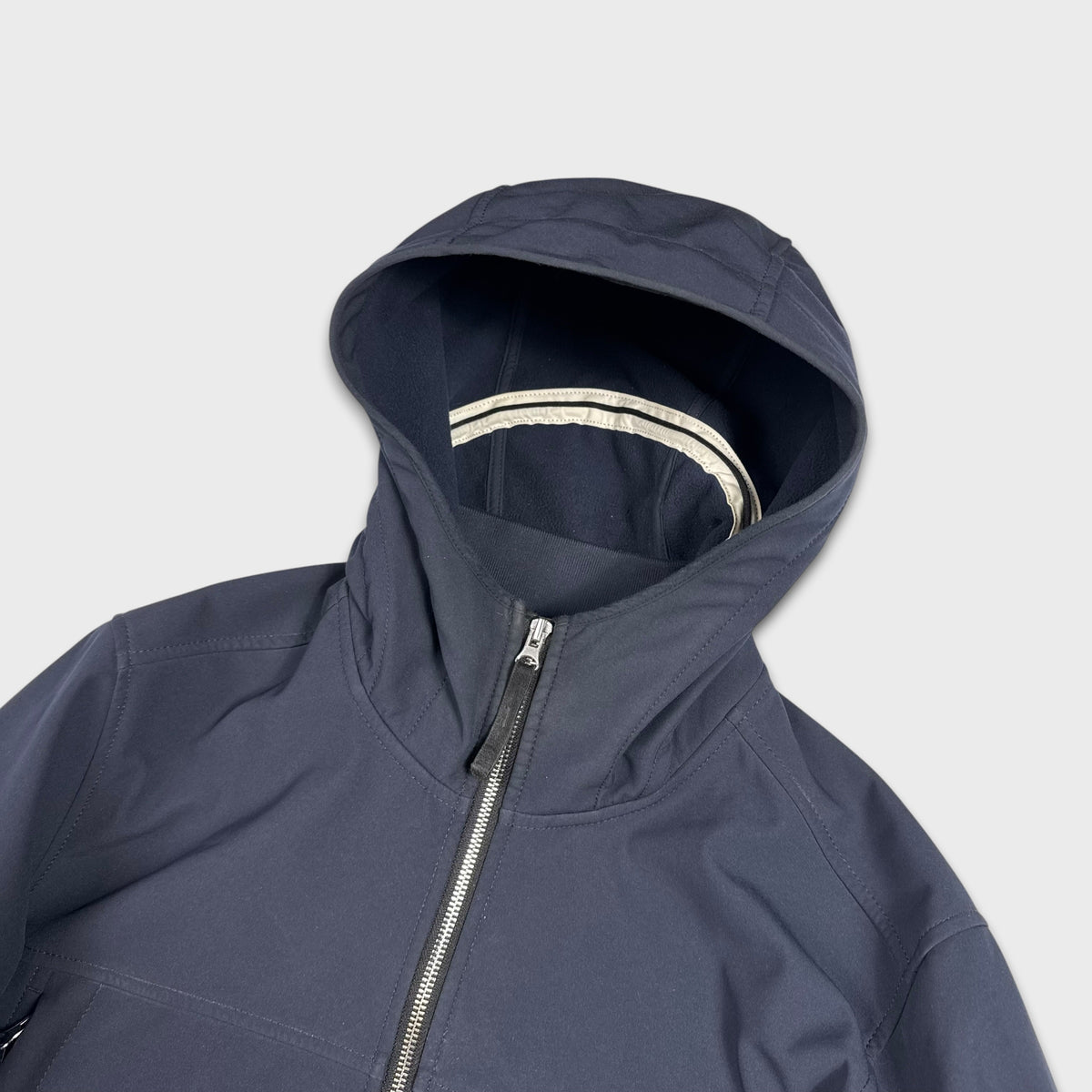 Stone Island Navy Soft Shell-R Jacket L
