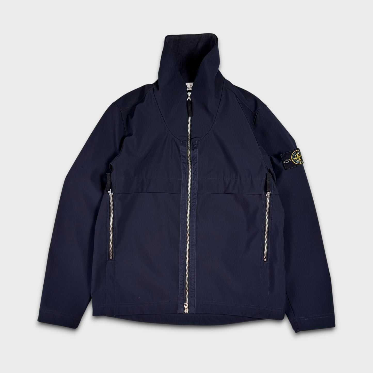 Stone Island Navy Soft Shell-R Jacket XL