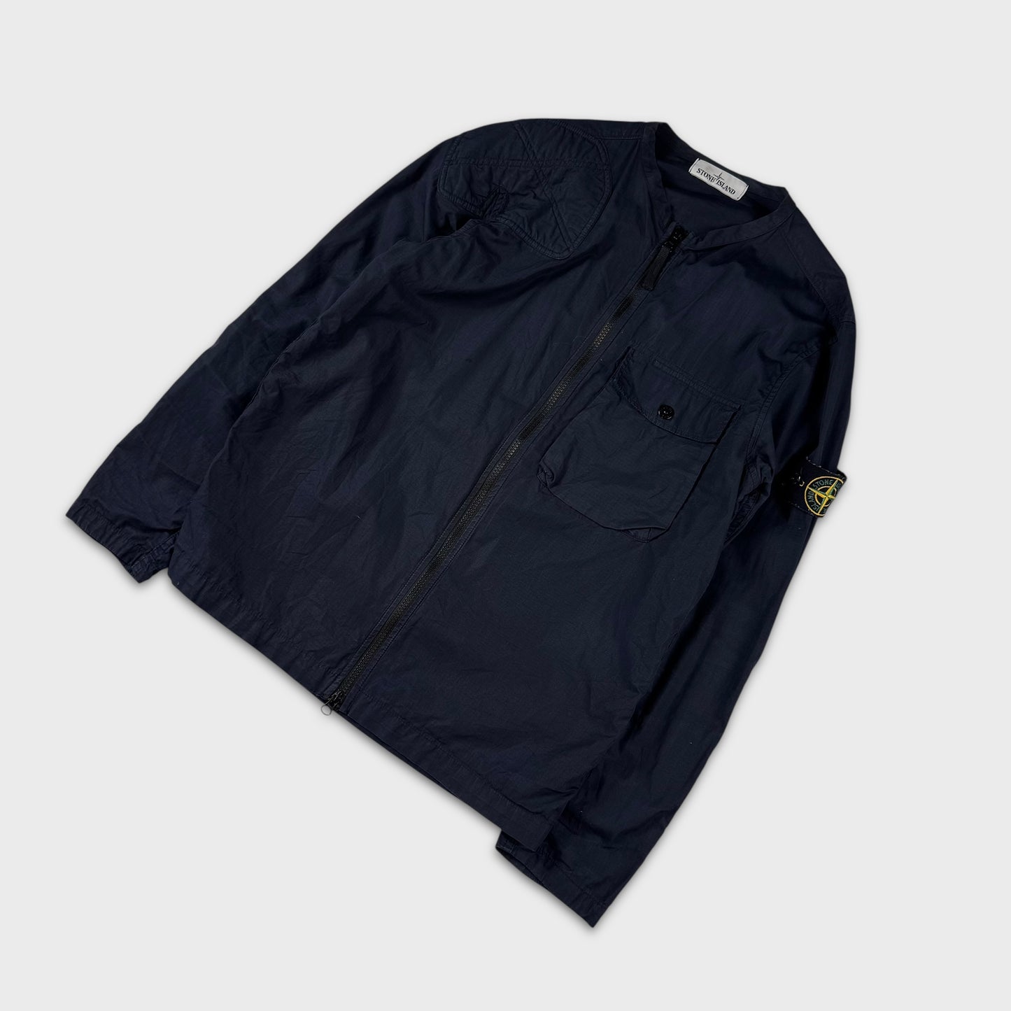 Stone Island Navy Cotton Ripstop Jacket M