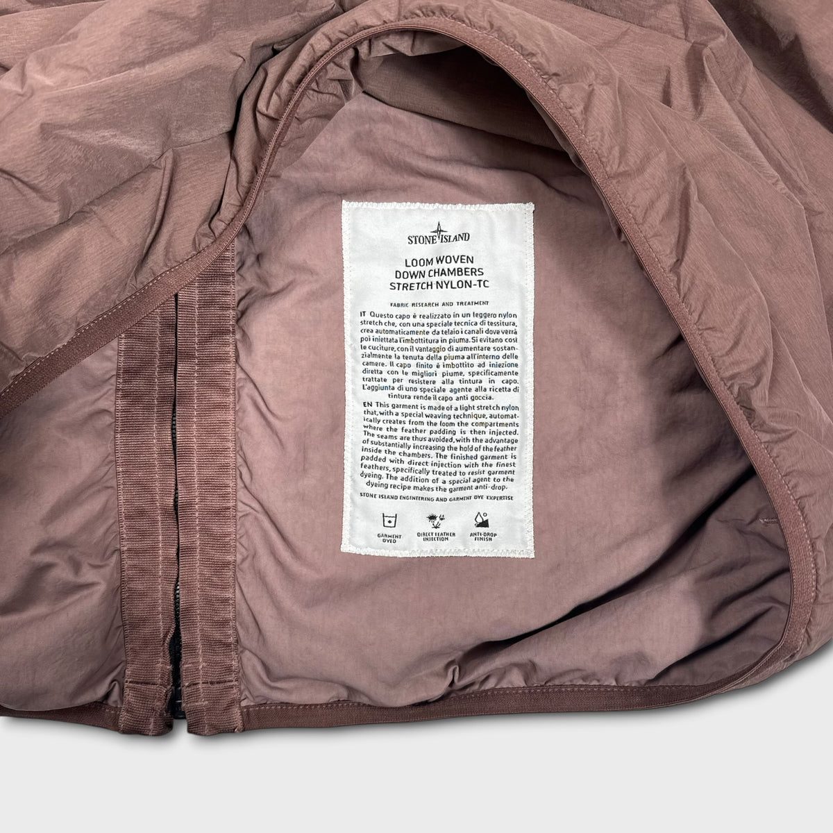 Stone Island Loom Woven Down Chambers Stretch Nylon-TC Jacket XXL