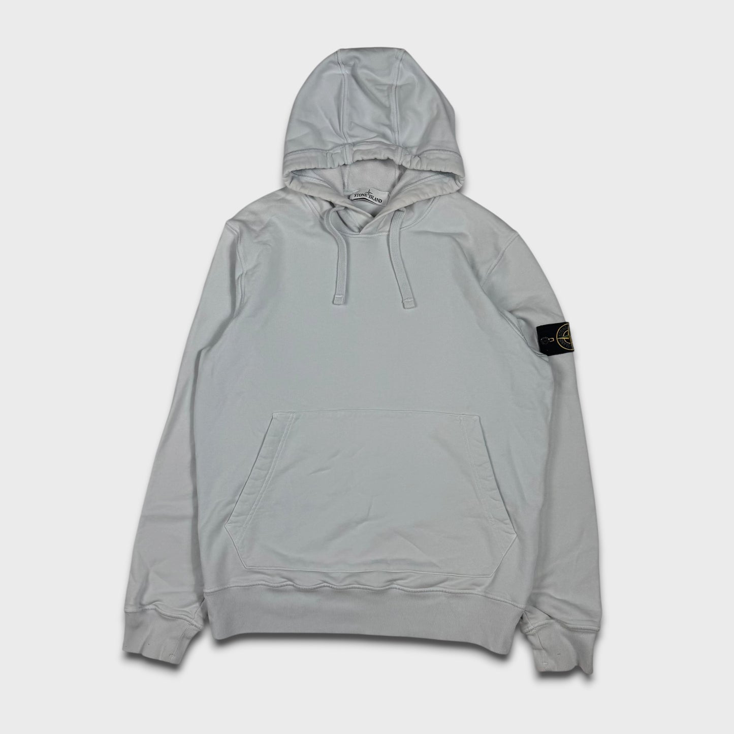 Stone Island Baby Blue Pullover Hoodie L