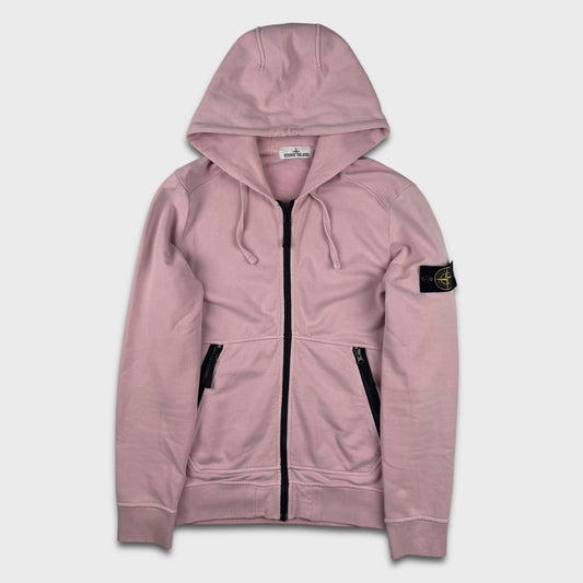 Stone Island Baby Pink Zip Hoodie M