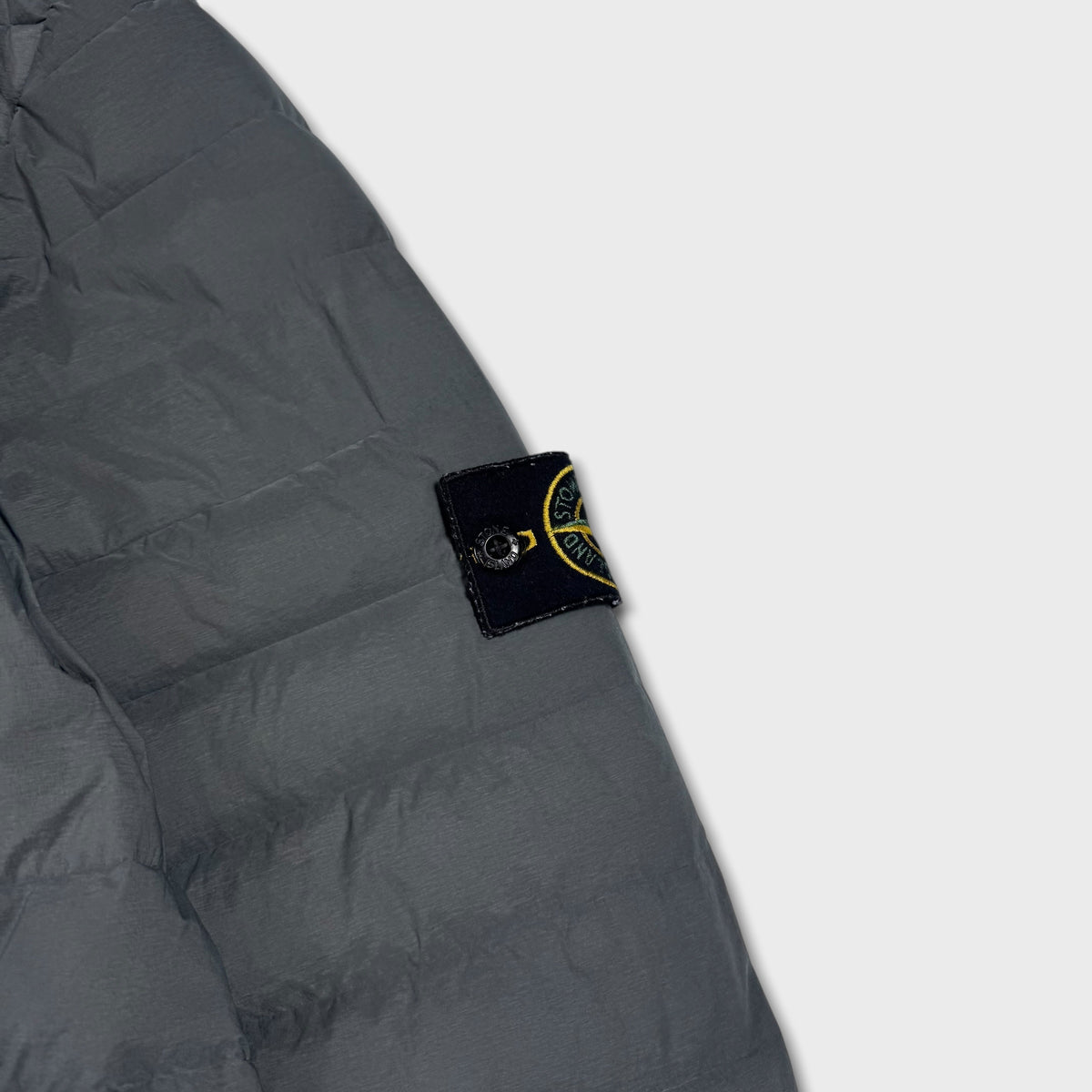 Stone Island Grey Loom Woven Down Chambers Stretch Nylon-TC Puffer Jacket 3XL