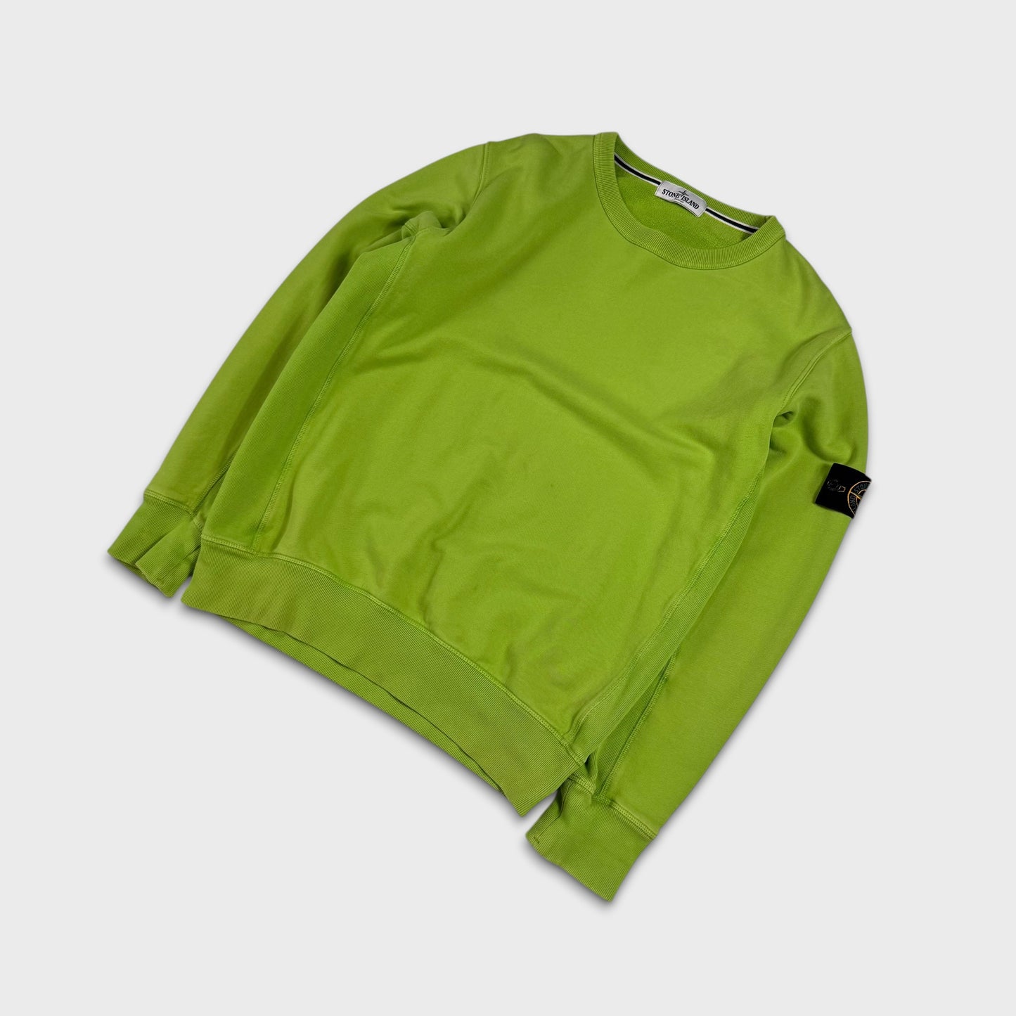 Stone Island Lime Green Crewneck XL