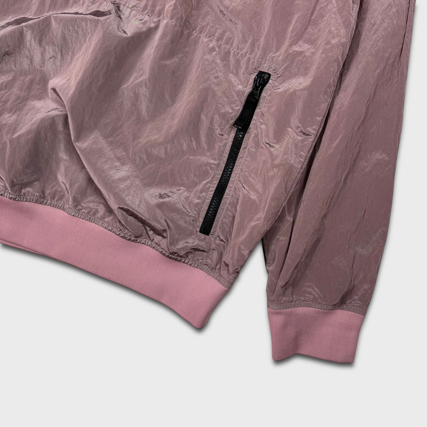 Stone Island Pink Nylon Metal Crewneck L
