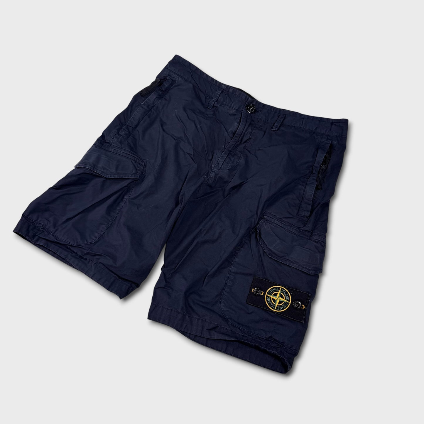 Stone Island Badge Cargo Shorts W30