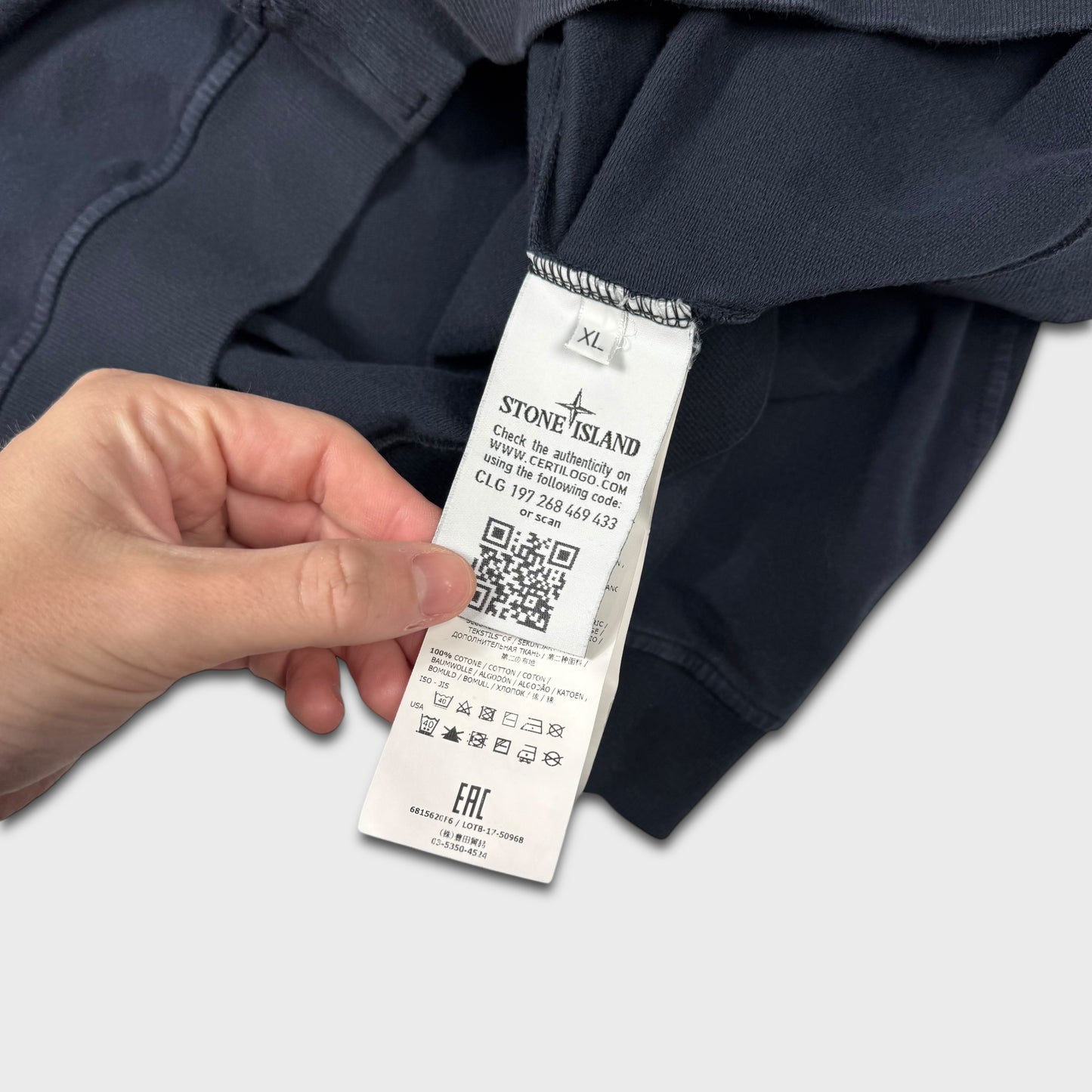 Stone Island Navy Ghost Crewneck XL